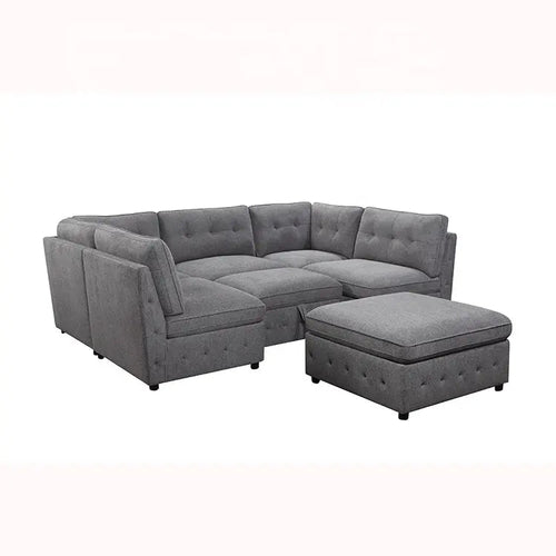 6-Piece Modular Fabric Sectional