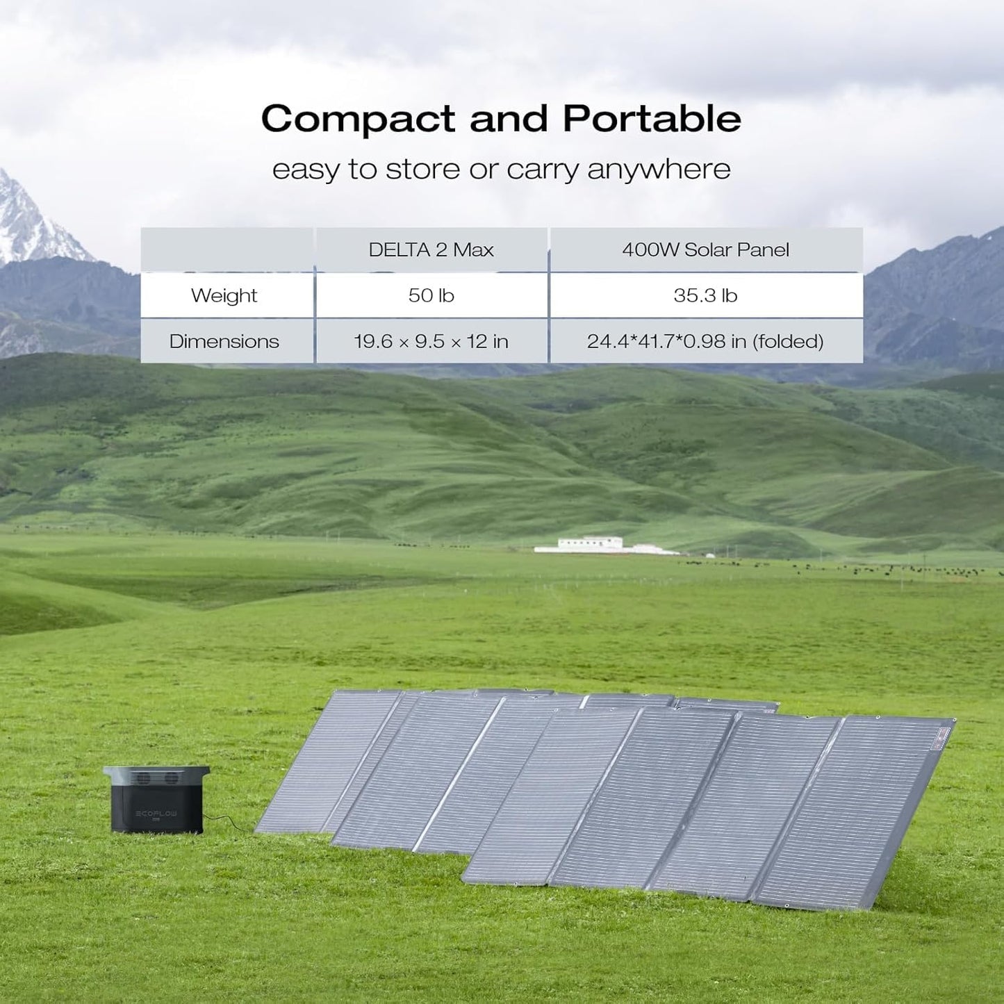Portable Power Station Delta 2 Max �� 2400W Solar Generator