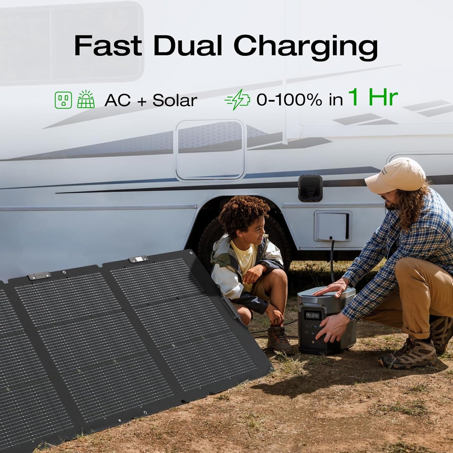 Portable Power Station Delta 2 Max �� 2400W Solar Generator