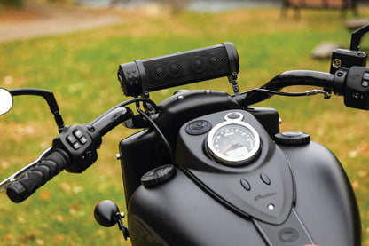 Road Thunder 300W Waterproof Bluetooth Motorcycle Sound Bar, Handlebar Mount, Satin Black