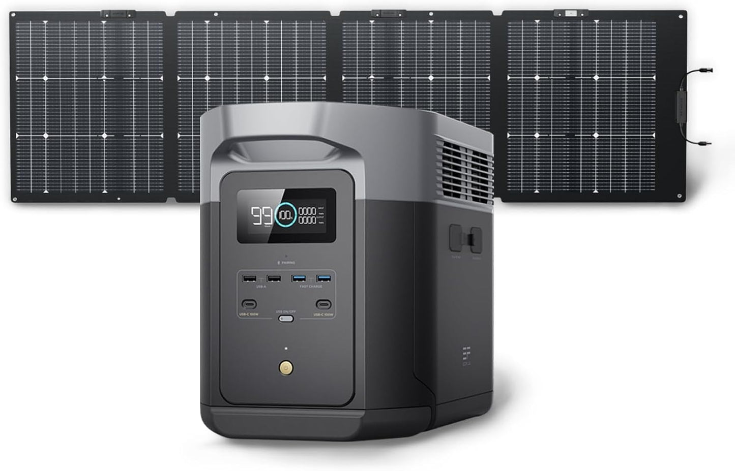 Portable Power Station Delta 2 Max �� 2400W Solar Generator
