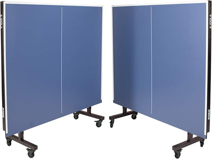 Inside Professional MDF Indoor Ping Pong Table with Quick Clamp Table Tennis Net and Post Set - 10 Minute Easy Assembly - Tournament Quality - Foldable with Single Player Playback Mode