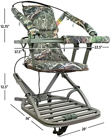 Summit Viper SD Climbing Treestand 锟斤拷 Lightweight Aluminum, Foam Padded Seat, 300 lbs Capacity, Includes Safety Harness