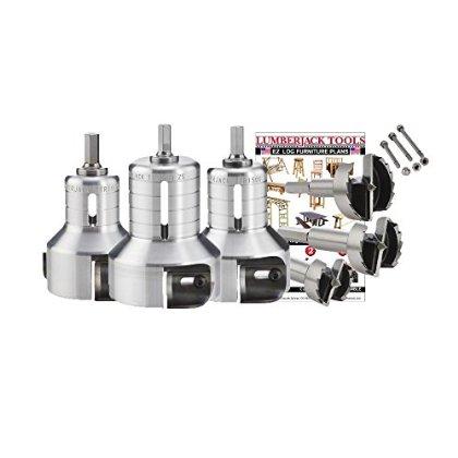 Lumberjack Tools PSK3 3-Size Pro Series Master Kit (1�测��, 1-1/2�测��, 2�测�� Tenon Cutters and Forstner Bits)