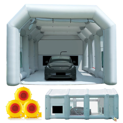 30x20x13Ft Inflatable Paint Booth with Blowers & Air Filter System �� Professional Spray Tent