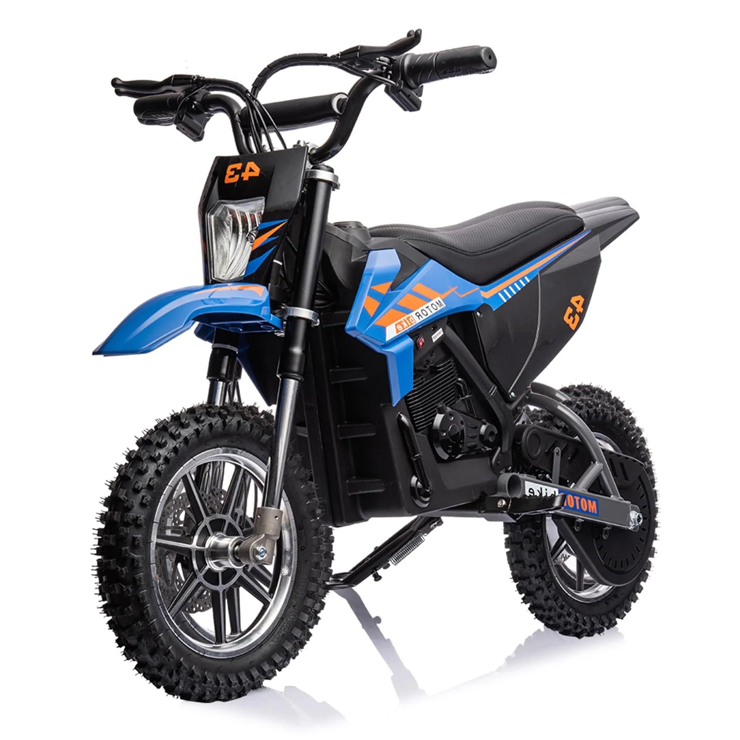 36V Kids Electric Dirt Bike, 36V, 350W, 15.5MPH, LED, 175lbs Max �� Blue
