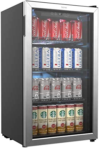 hOmeLabs Beverage Refrigerator and Cooler �� 120 Can Mini Fridge