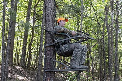 Summit Viper SD Climbing Treestand 锟斤拷 Lightweight Aluminum, Foam Padded Seat, 300 lbs Capacity, Includes Safety Harness