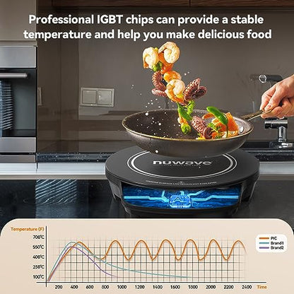 Nuwave Gold Precision Induction Cooktop, Powerful with Large 8�� Heating Coil