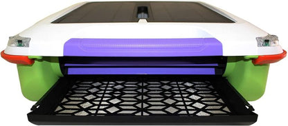 Solar Breeze Automatic Robot Solar Pool Skimmer with Easy to Empty Oversized Filter Tray and Integrated Smart Technology with Obstacle Avoidance, Plus Solar Powered Cordless Design