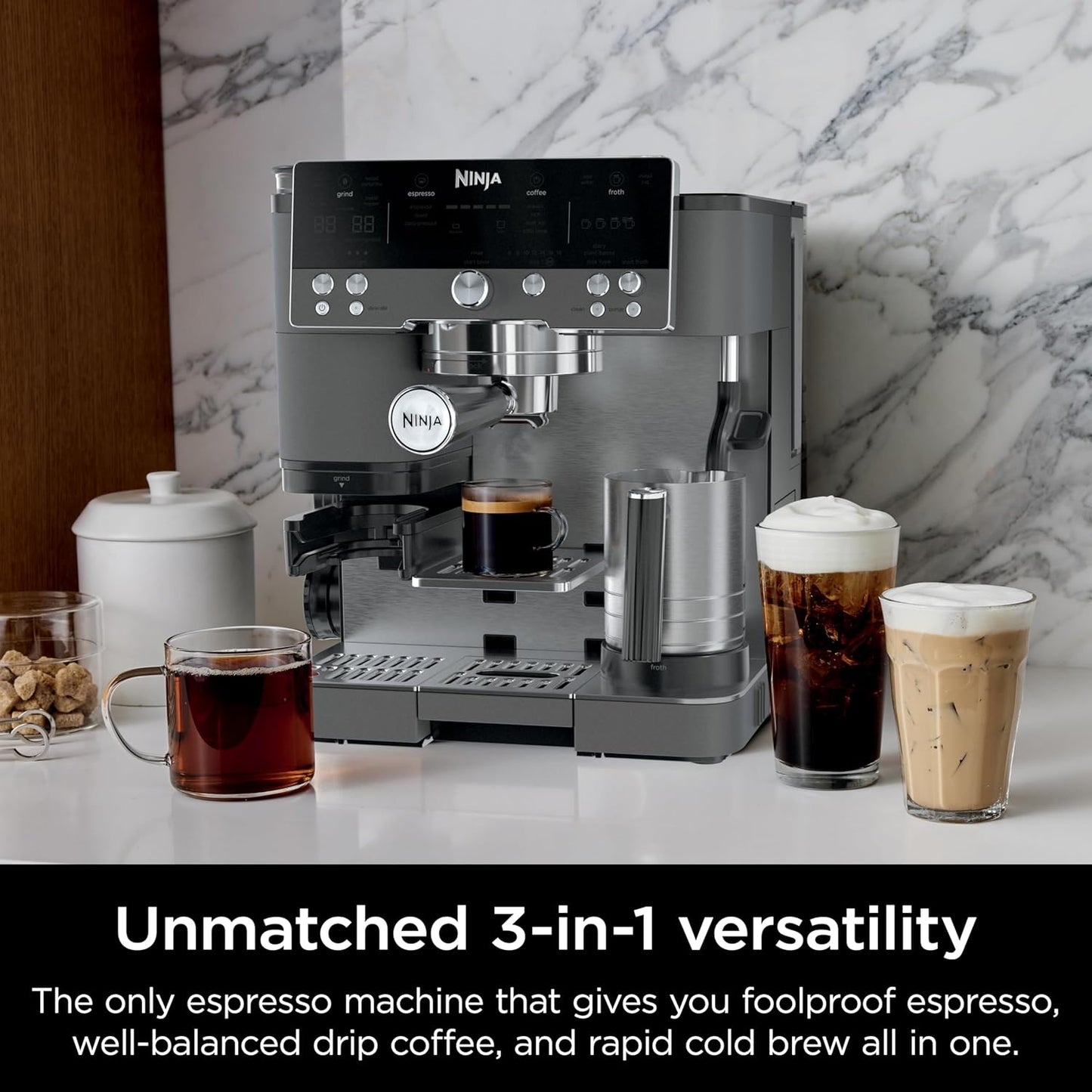 NINJA Espresso Machine & Drip Coffee Maker �� Luxe Caf茅 ES601
