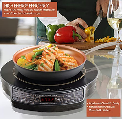 Nuwave Gold Precision Induction Cooktop, Powerful with Large 8�� Heating Coil