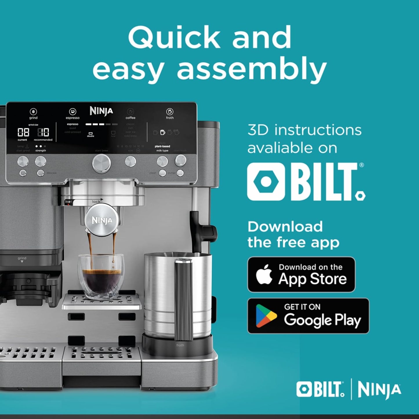 NINJA Espresso Machine & Drip Coffee Maker �� Luxe Caf茅 ES601