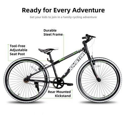 JOYSTAR Lubbock 20" 24" Kids Mountain Bike Single Speed Bicycle