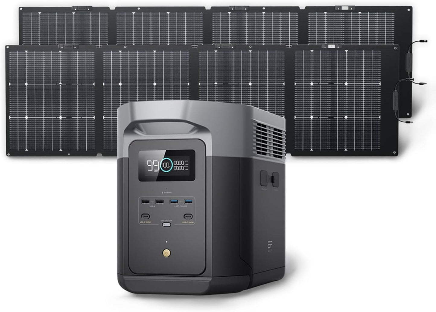 Portable Power Station Delta 2 Max �� 2400W Solar Generator