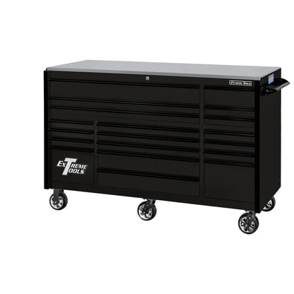 Extreme Tools RX250 Series 72-in x 30-in Roller Cabinet 19-Drawer 250 lb Drawer Slides