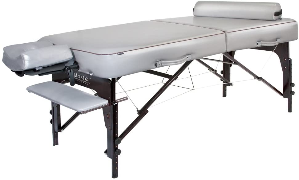 30�测�� Montour Lx Massage Table Package with 3�测�� Memory Foam,Dove Grey
