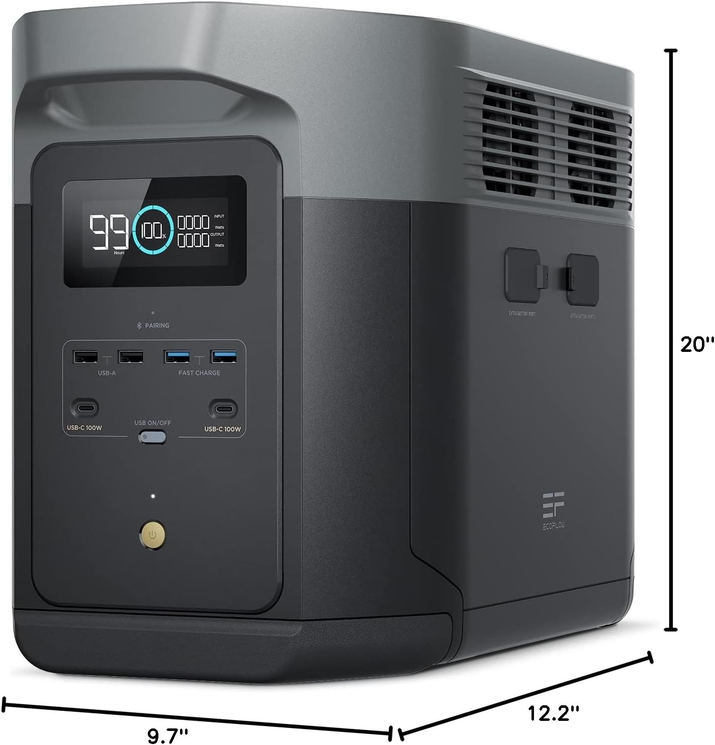Portable Power Station Delta 2 Max �� 2400W Solar Generator