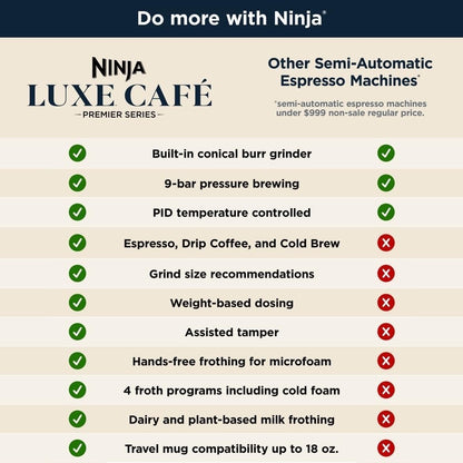 NINJA Espresso Machine & Drip Coffee Maker �� Luxe Caf茅 ES601