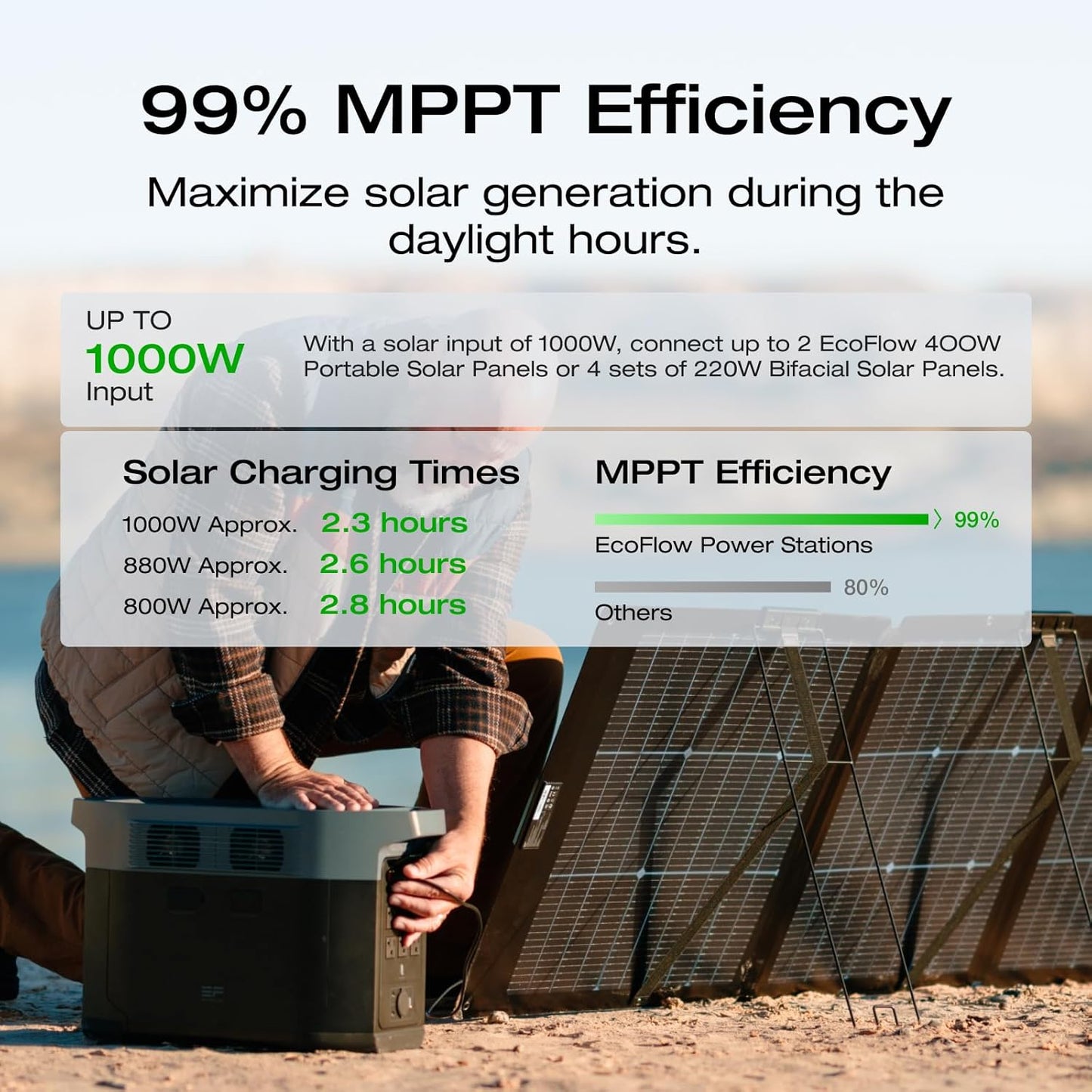 Portable Power Station Delta 2 Max �� 2400W Solar Generator
