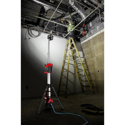 18V Lithium-Ion Cordless Rocket Dual Power Tower Lights with (2) 6.0Ah High Output Batteries