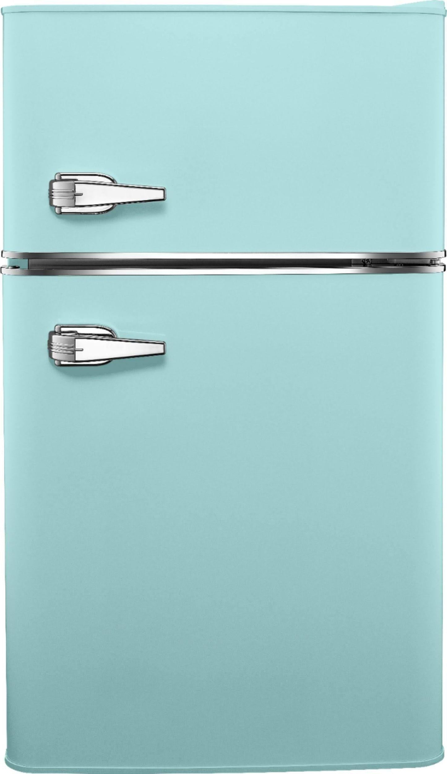 3.1 Cu. ft. Retro Mini Fridge with Top Freezer �� Cool Mint