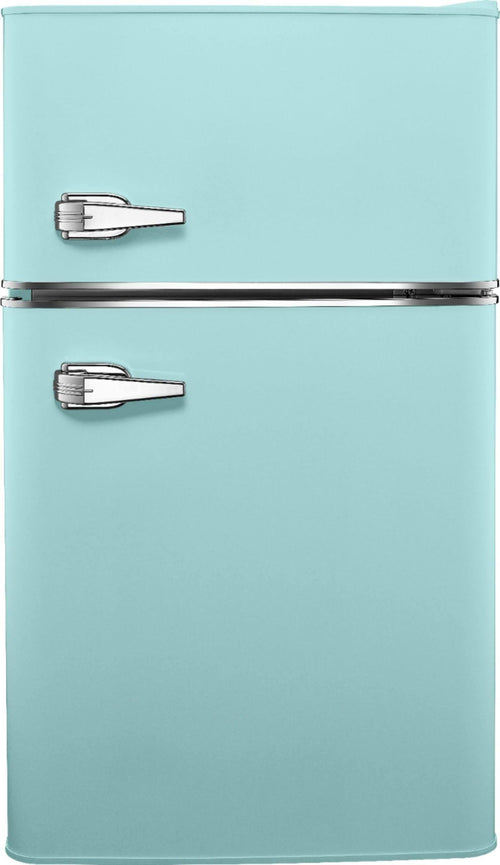 3.1 Cu. ft. Retro Mini Fridge with Top Freezer �� Cool Mint