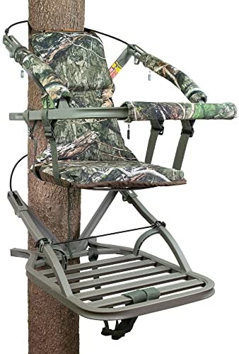 Summit Viper SD Climbing Treestand 锟斤拷 Lightweight Aluminum, Foam Padded Seat, 300 lbs Capacity, Includes Safety Harness