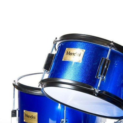 Mendini By Cecilio Drum Set For Kids/Junior �� 16 Inch, 5 Piece, Blue Metallic �� Starter Drums Kit w/Adjustable Throne, Cymbal, Pedal & Drumsticks �� MJDS 5 BL